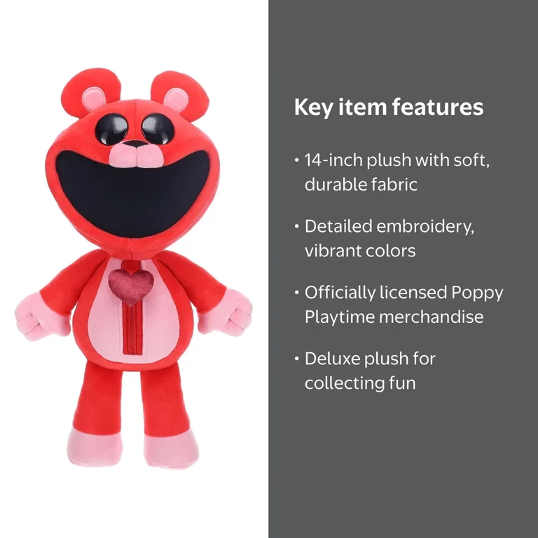 PhatMojo Bobby BearHug Deluxe Plush Toy, 14 Inches, Poppy Playtime