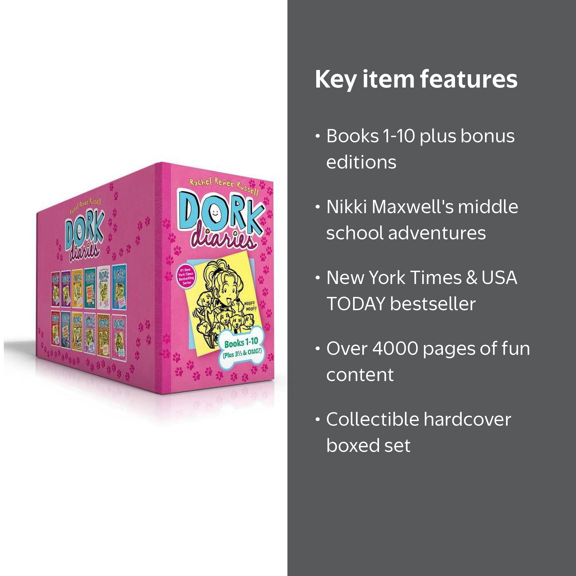 Dork Diaries Books 1-10 plus 3 1/2 & Omg! (Boxed Set) Hardcover
