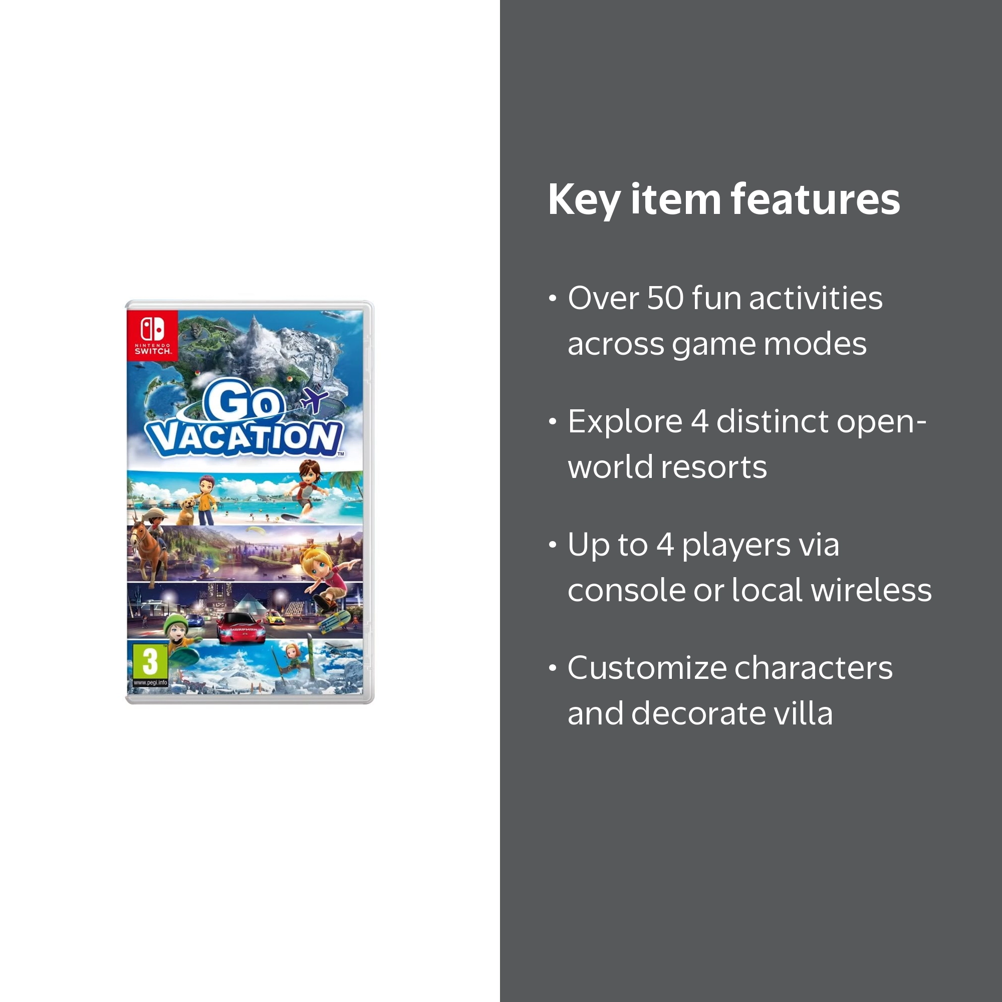 Go Vacation - Nintendo Switch with 50+ Activities and Multiplayer