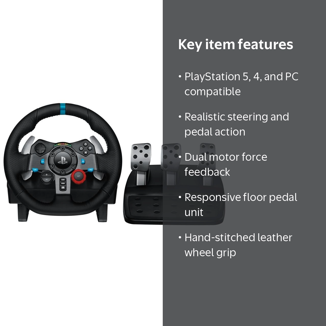 Logitech G29 PS Gaming Steering Wheel with Shifter and Pedals for