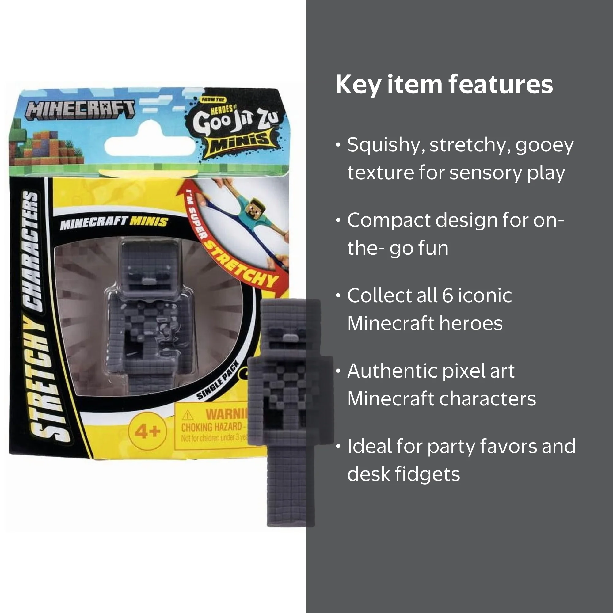 Heroes of Goo Jit Zu Minecraft Skeleton Mini Figure - Walmart.com