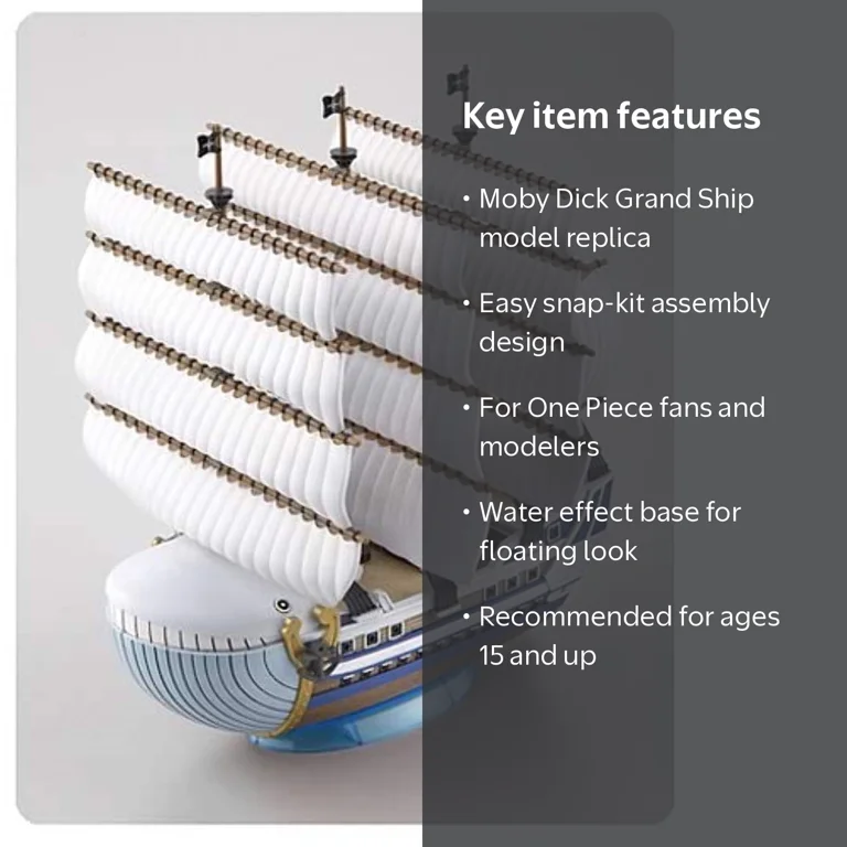 BANDAI HOBBY, One Piece, Moby Dick Grand Ship Collection Model Kit