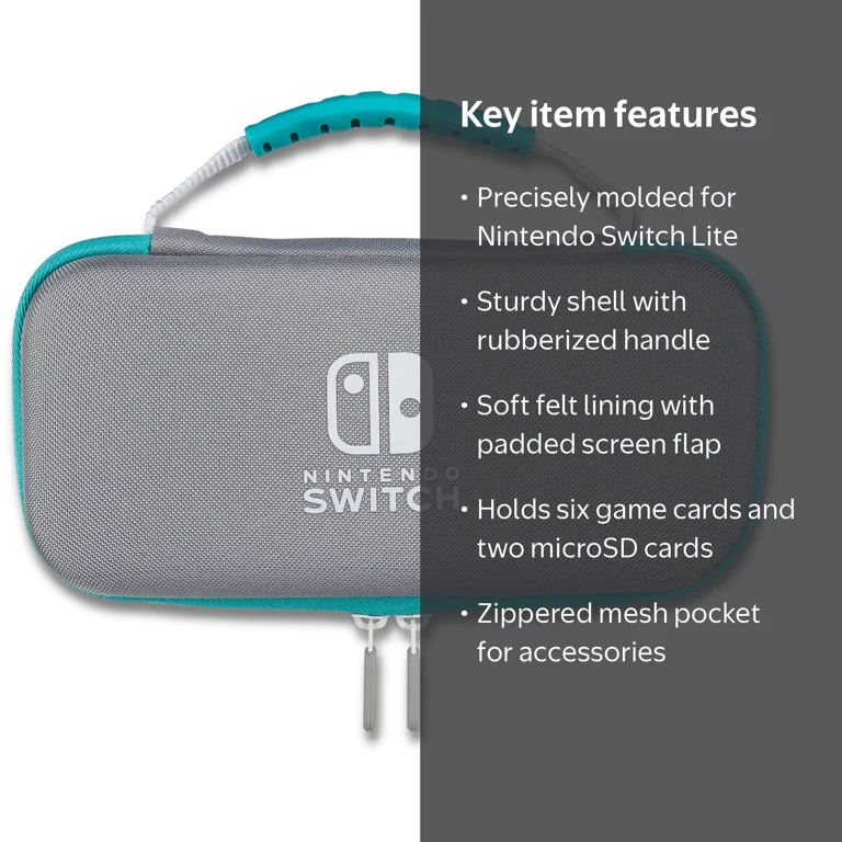 PowerA Protection Case Kit for Nintendo Switch Lite - Turquoise