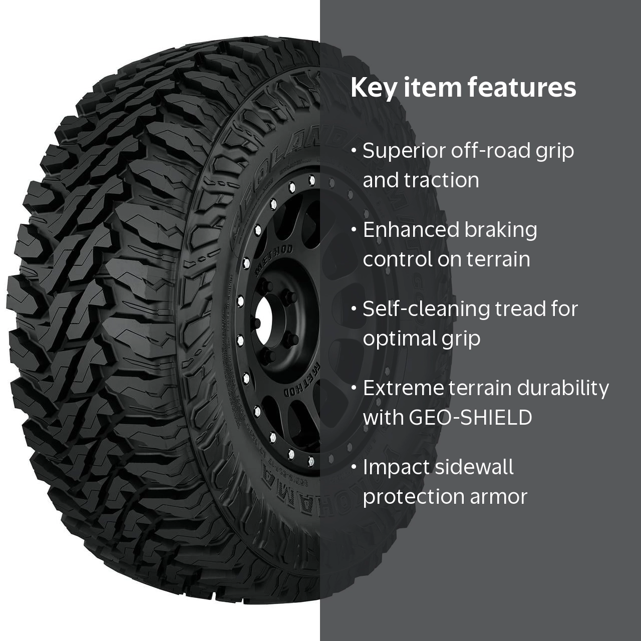 Yokohama Geolandar M/T G003 35X12.50R15/6 113Q BW Mud Terrain Tire