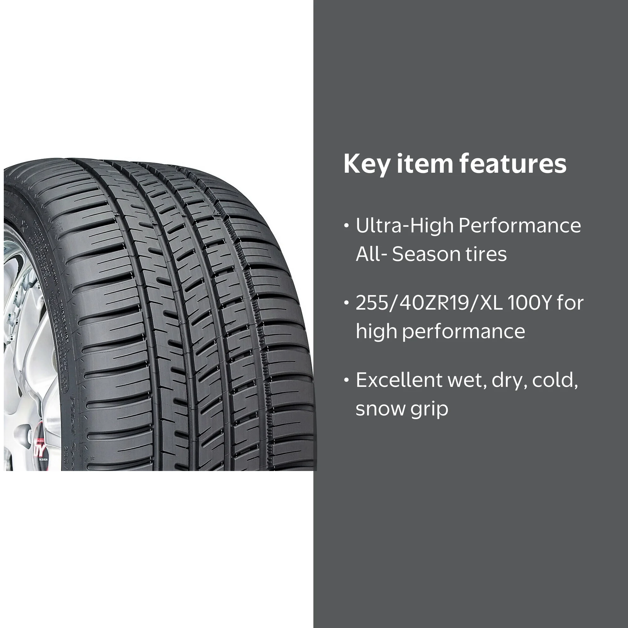 Michelin Pilot Sport All-Season 3+ Ultra-High Performance Tire 255