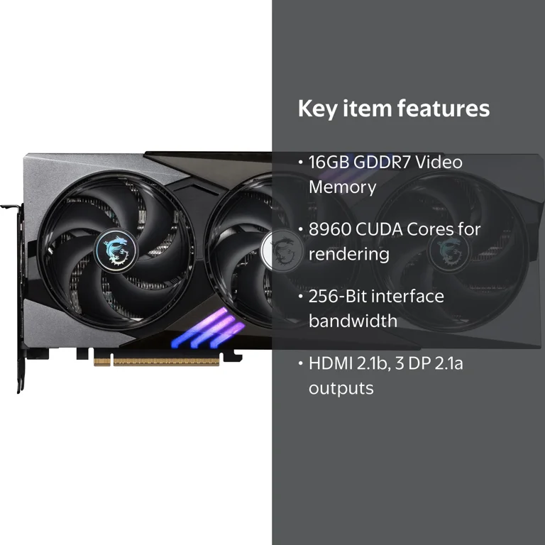 MSI Gaming Trio GeForce RTX 5070 Ti 16G GAMING TRIO OC PLUS
