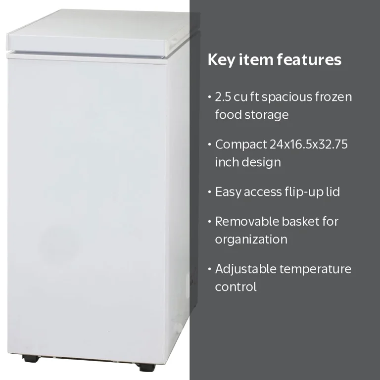 Avanti Compact 2.5 Cu.ft ENERGY STAR Small Chest Deep Freezer