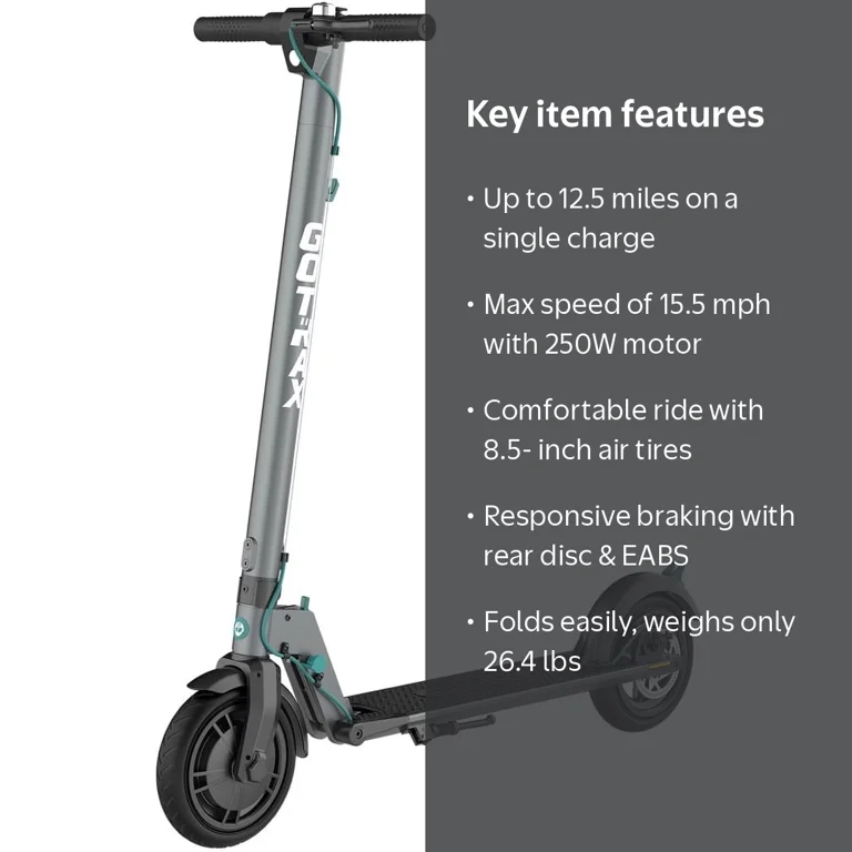 GOTRAX Rival Adult Commuting Electric Scooters, Max Load 220lbs