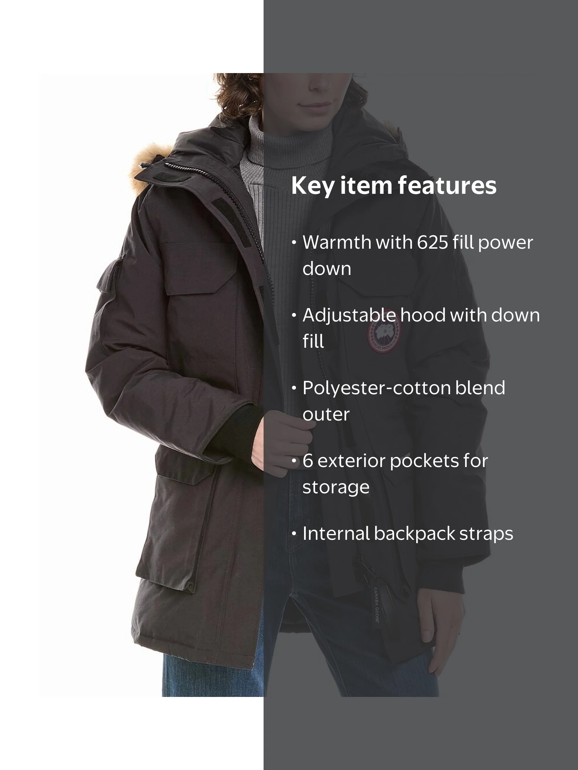 Canada Goose womens Expedition Parka Heritage Parka, XXS, Navy