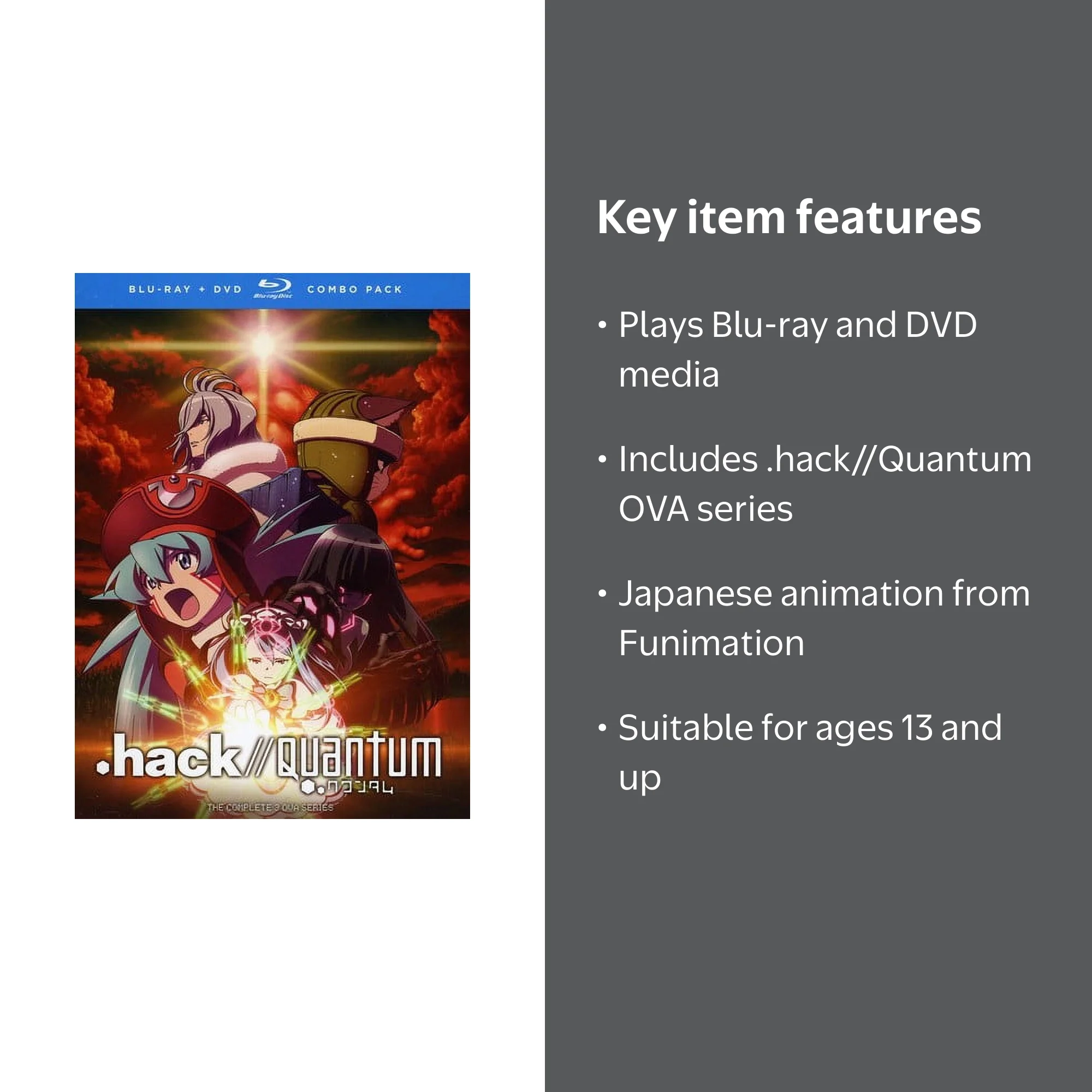 hack / / Quantum OVA (Blu-ray + DVD), Funimation Prod, Anime