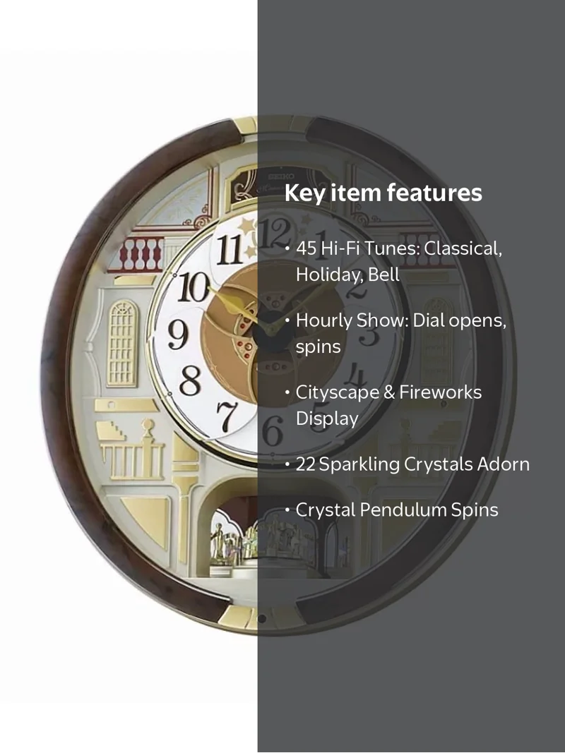 Seiko, Melodies in Motion 2024 Musical Wall Clock, Limited Edition