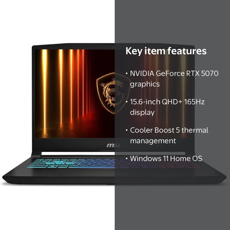 MSI Katana 15 HX 15.6 165Hz QHD+ Gaming Laptop: Intel Core i9