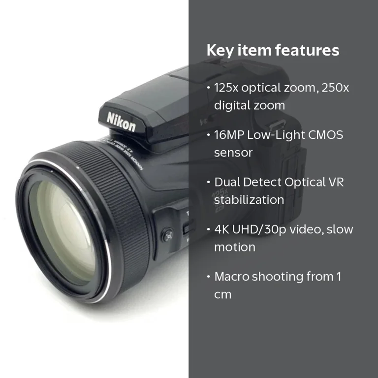 Nikon Coolpix P1100 Digital Camera | 125x Optical Zoom & 4K