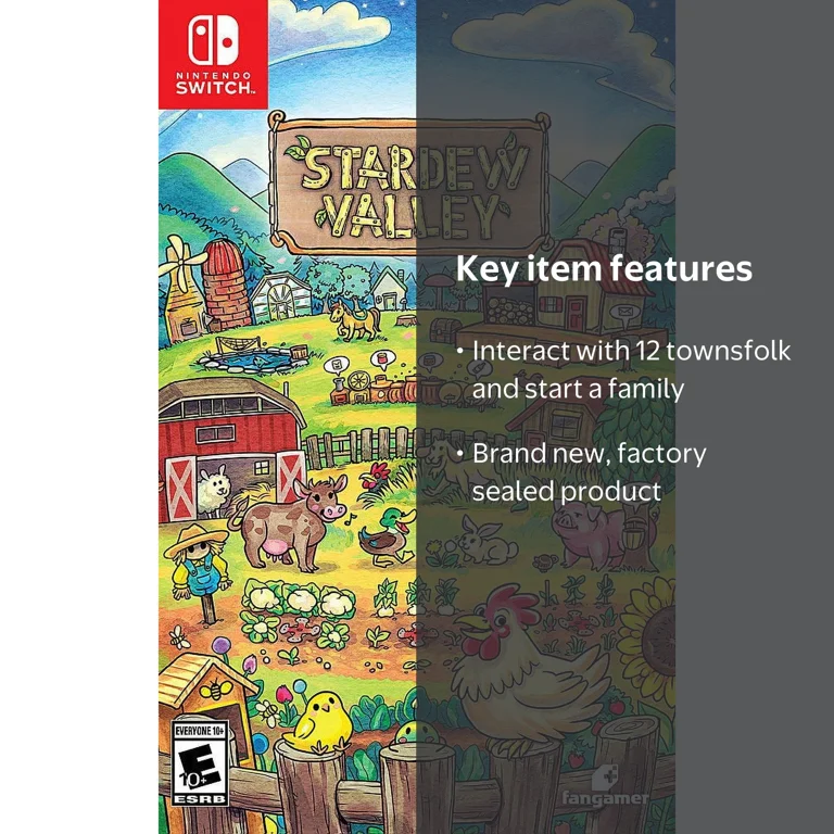 U&I Entertainment, Stardew Valley Nintendo Switch Game, Cart 1.5