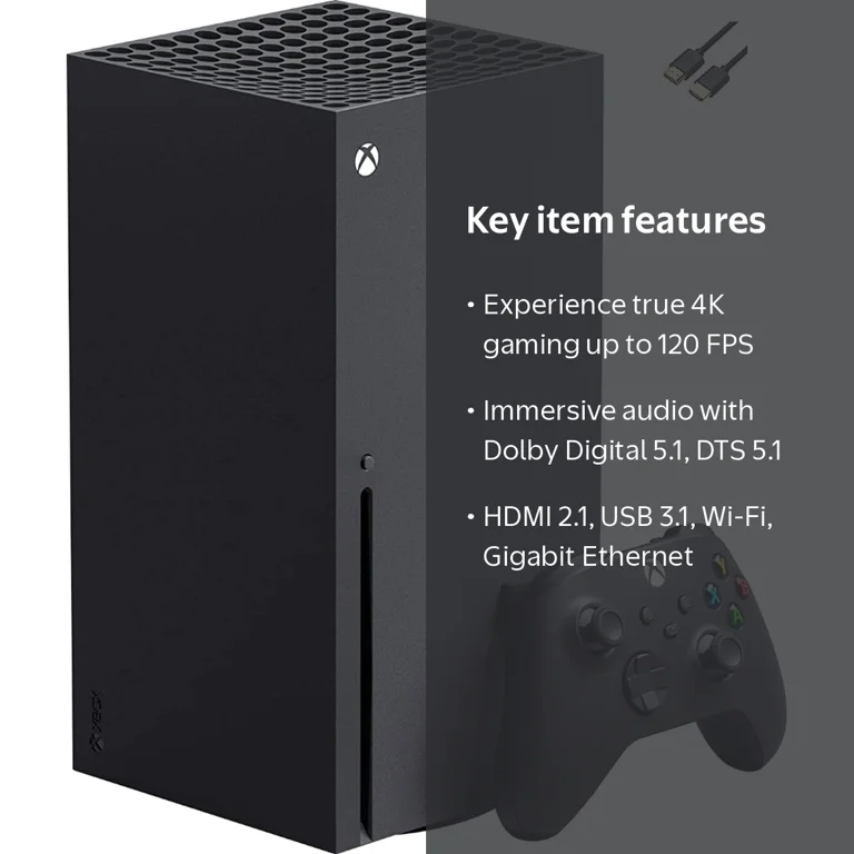 Xbox Series X 1TB SSD Gaming Console, 16GB RAM, Wireless