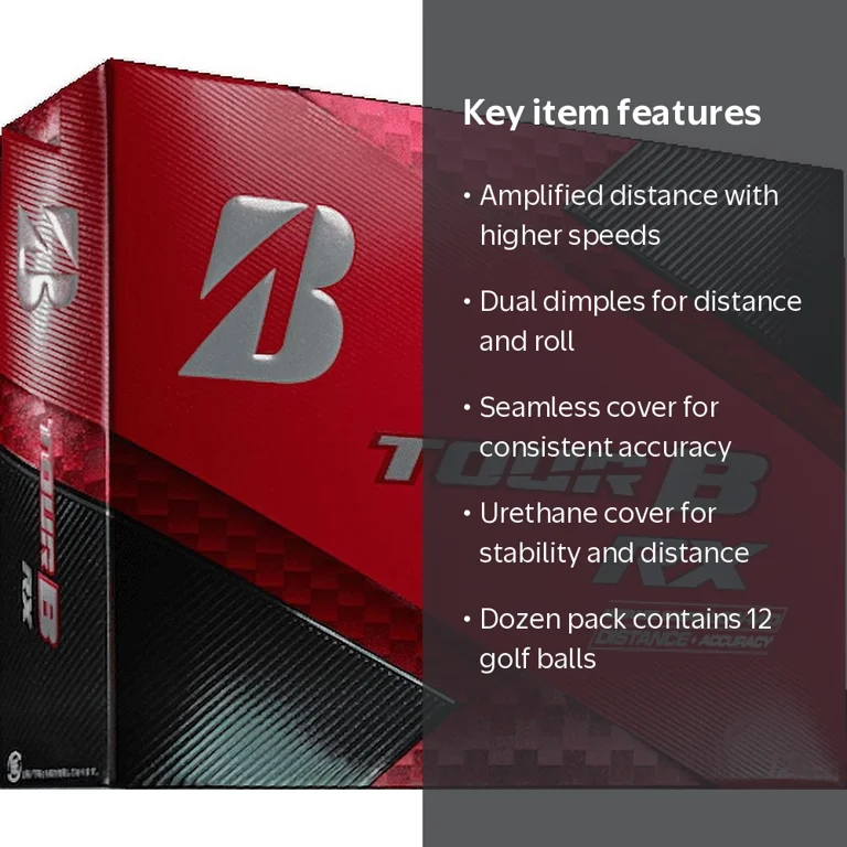 Bridgestone Golf Tour B RX Ultimate Distance Golf Balls, 12 Pack