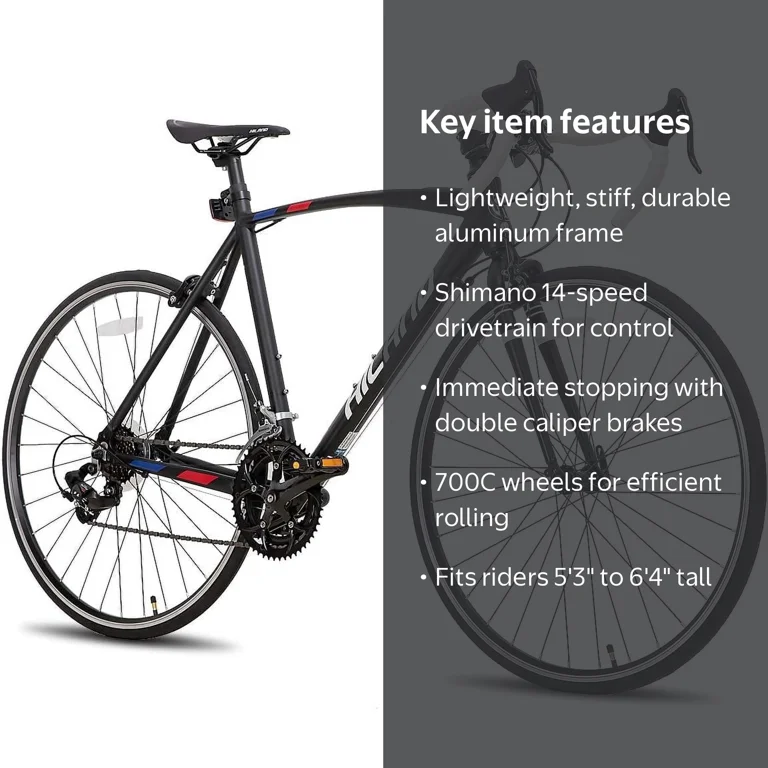 HILAND, Road Bike, Shimano 14 Speeds, Lightweight Aluminum Frame