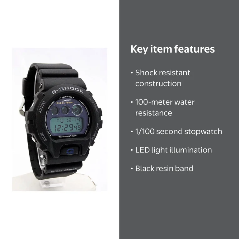 Men's DW6900-1V G-Shock Classic Digital Watch with Black Band