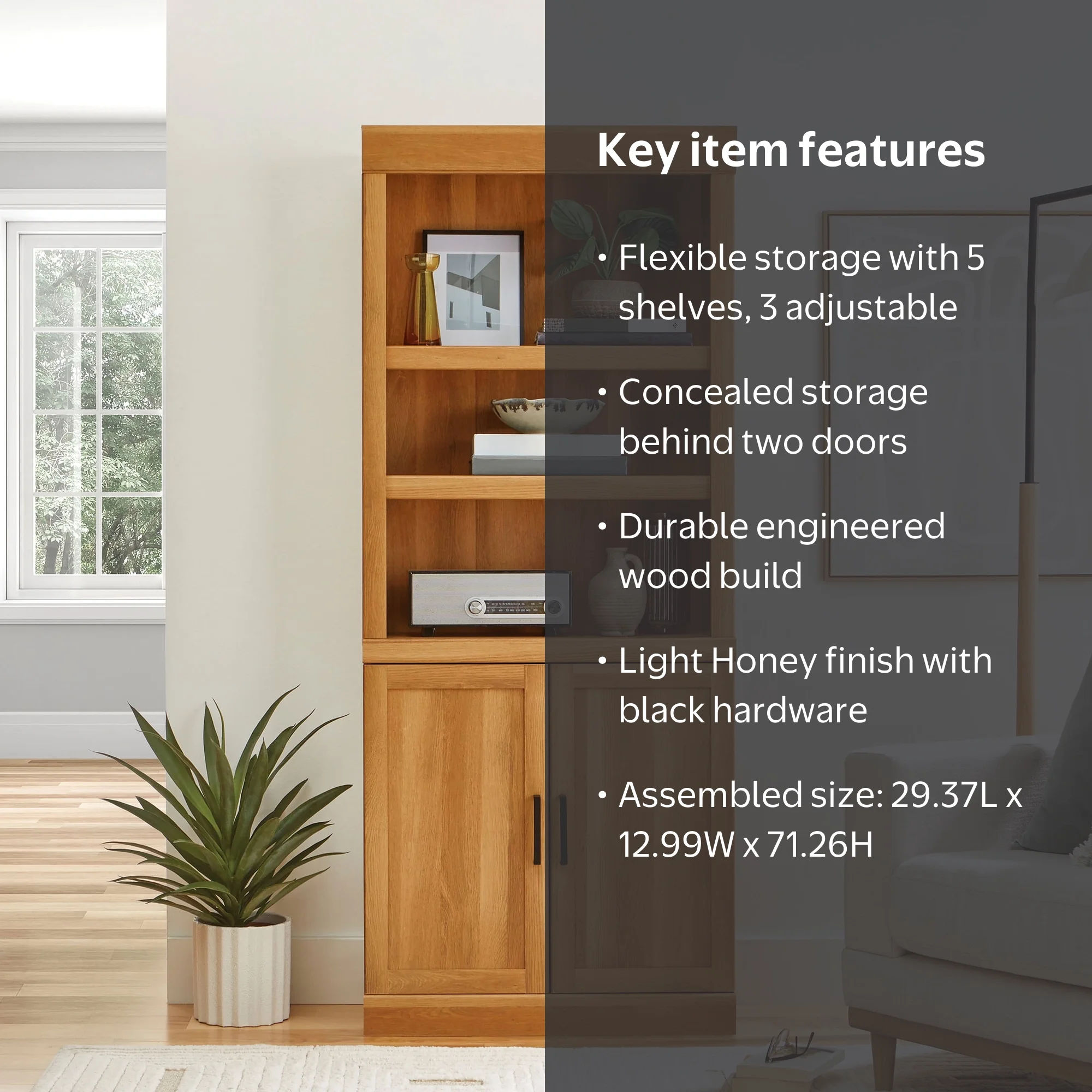 Free Shipping! Better Homes & Gardens Glendale 5-Shelf Bookcase