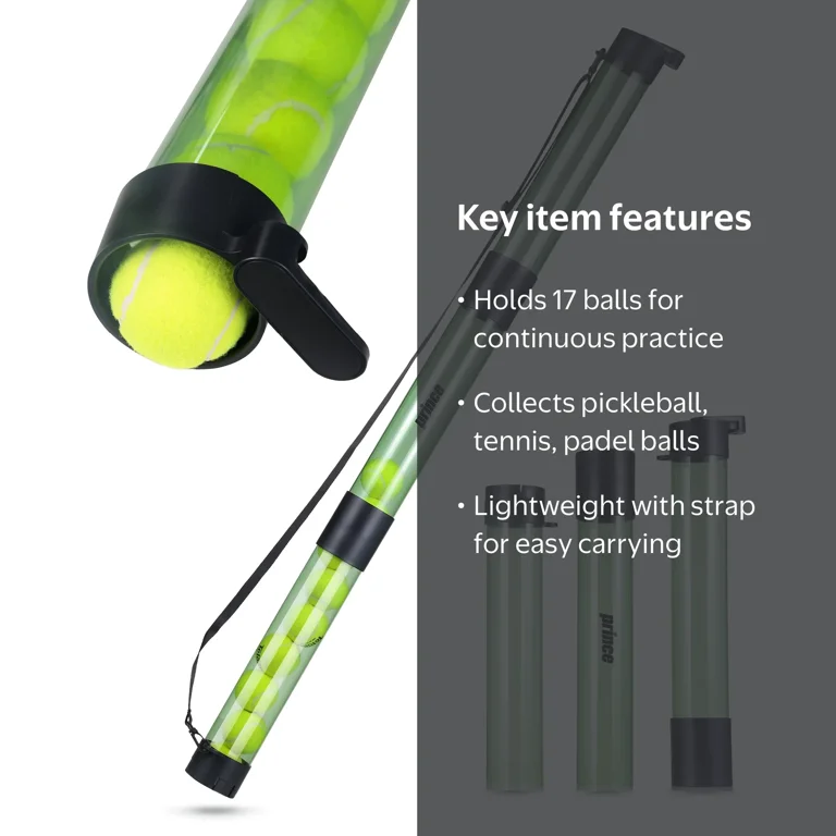 Prince Racquet Sports Ball Retriever Tube – Adjustable Pickleball