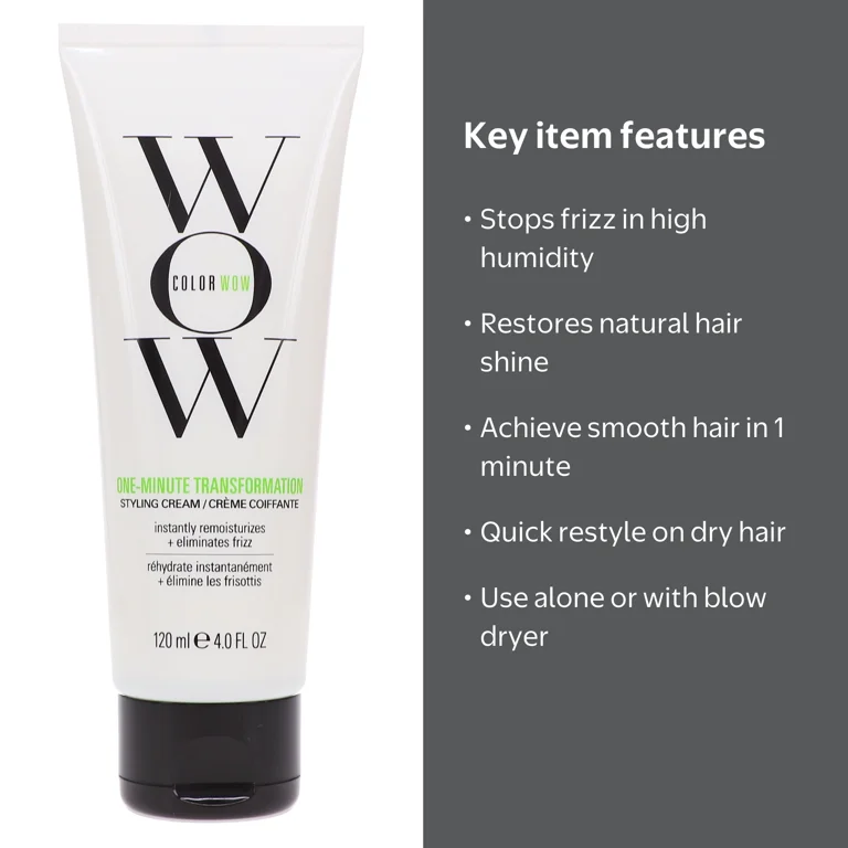 Color Wow, Styling Cream, 4 oz, Frizz Fight, Shine Restoration
