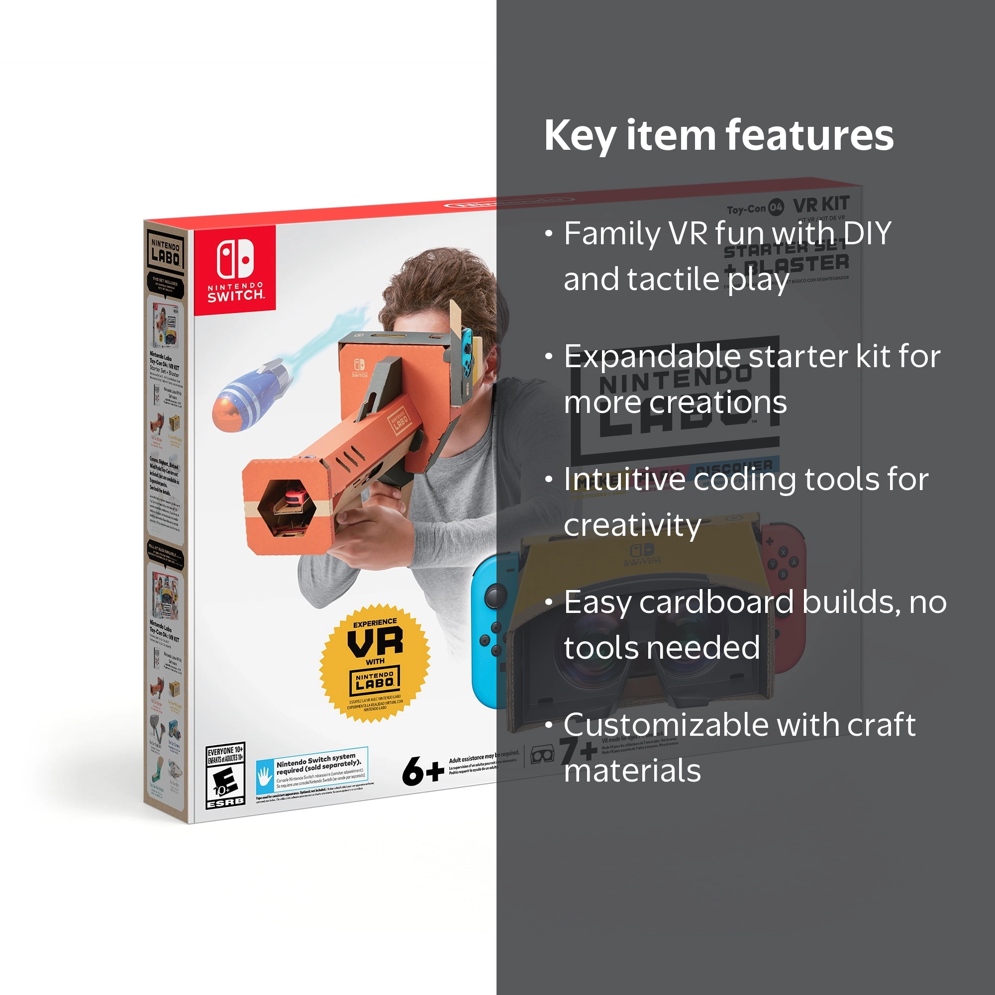 Nintendo Switch Labo VR Kit: DIY Toy-Con 04 Starter Set + Blaster
