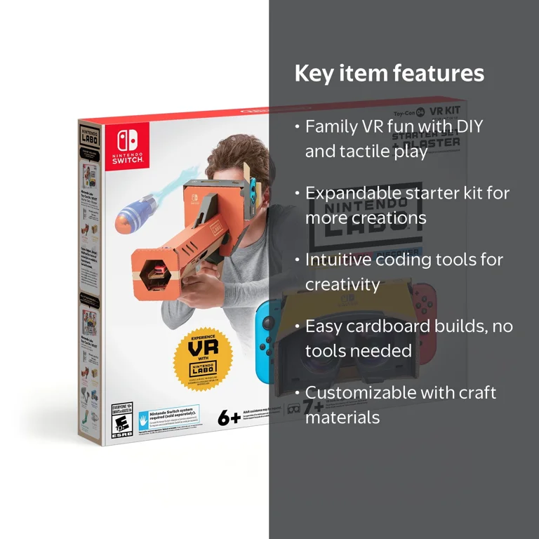 Nintendo Switch Labo VR Kit: DIY Toy-Con 04 Starter Set + Blaster
