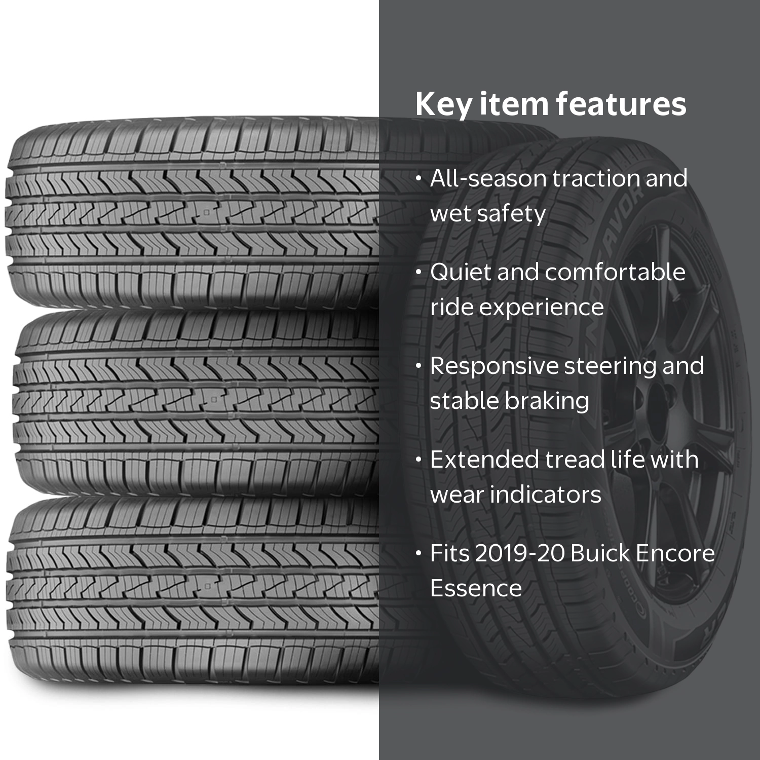 Cooper Endeavor Plus 215/55R18 95H All Season Tires, Set of 4