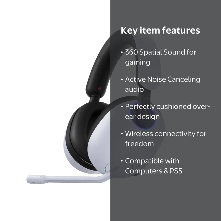 Sony INZONE H9 Wireless Noise Canceling Over-ear Gaming Headset