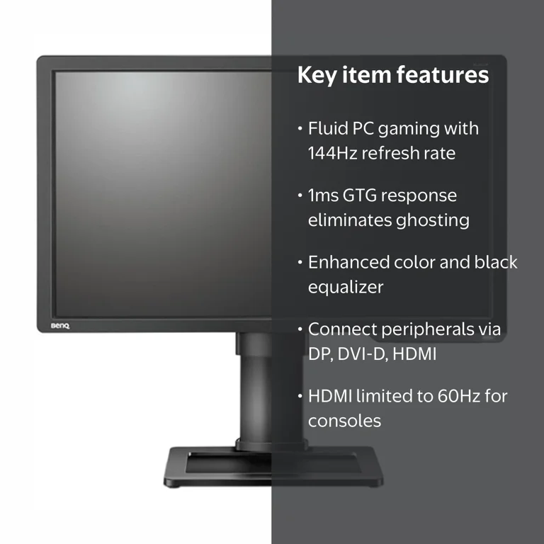 BenQ ZOWIE XL2411P 24 Inch 144Hz Gaming Monitor | 1080P 1ms