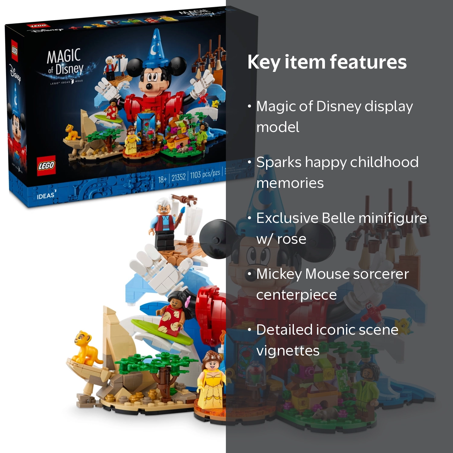 LEGO, Magic of Disney Building Set, 21352, 1103 Pieces - Walmart.com