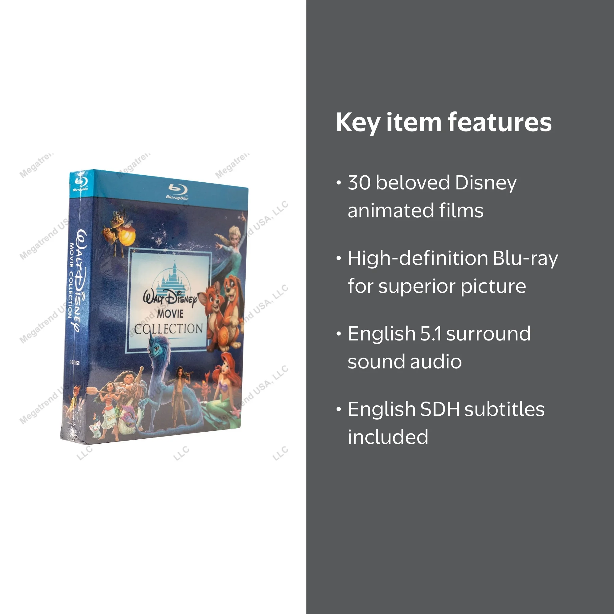 Walt Disney Animated Movies Collection, Kids Blu-ray, Featuring