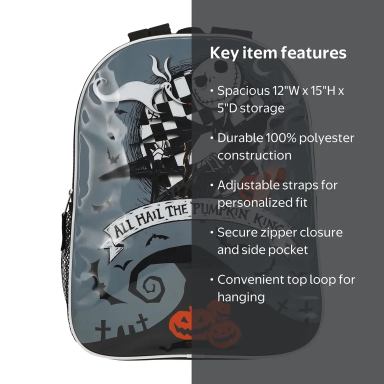 a nightmare before christmas kids backpack Scary Teddy Present Mini the food backpack Nightmare Before Christmas 16 Inch