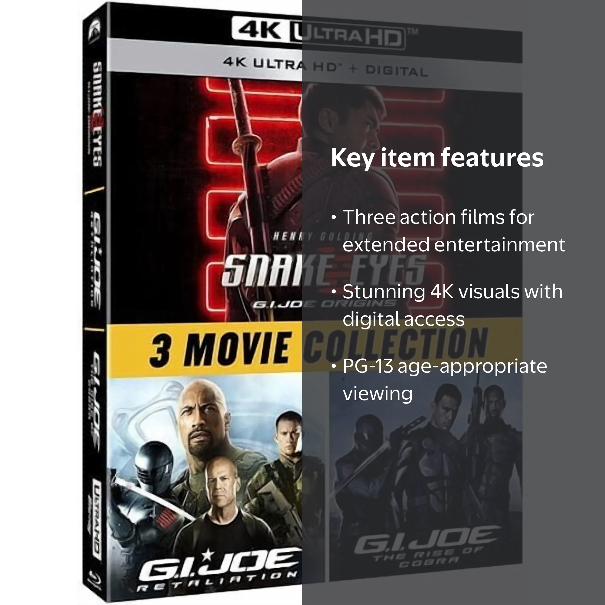G.I. Joe: 3-Movie Collection (4K Ultra HD + Digital Copy
