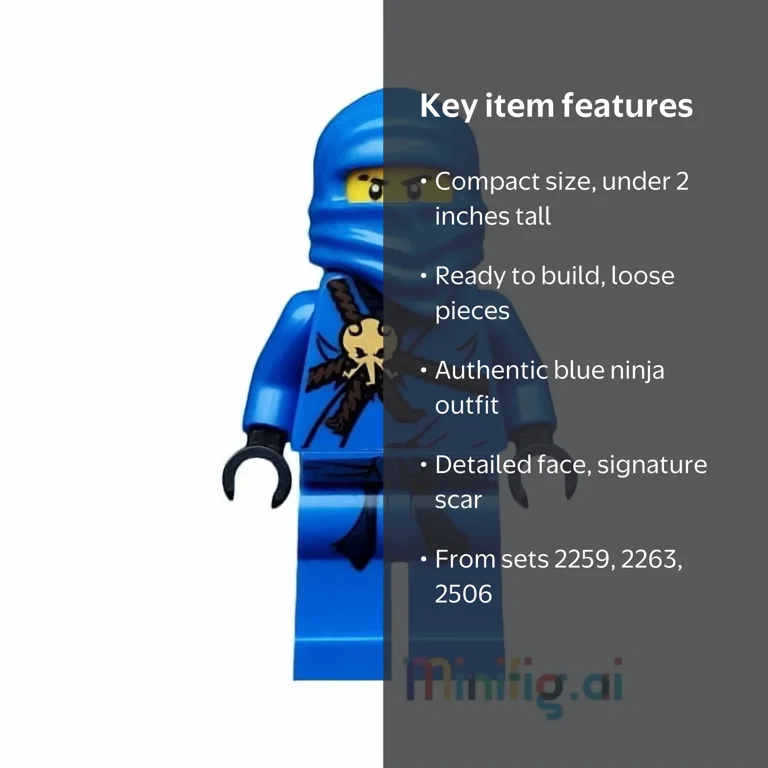 LEGO Ninjago Jay Minifigure From Sets 2259 & 2263 & 2506 - Walmart.com