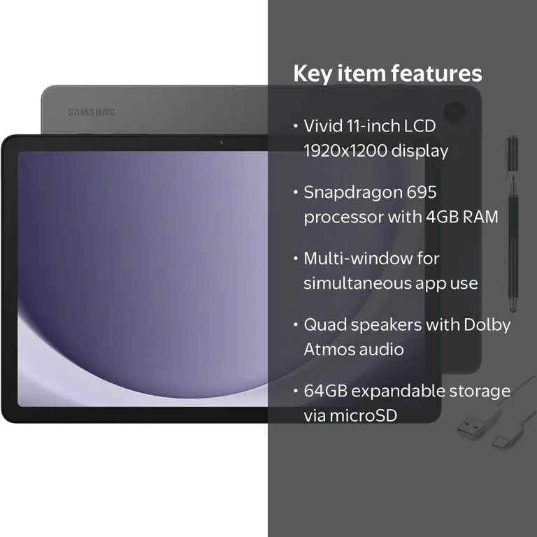 SAMSUNG Galaxy Tab A9+ 11 inch 64GB Android Tablet, Big Screen