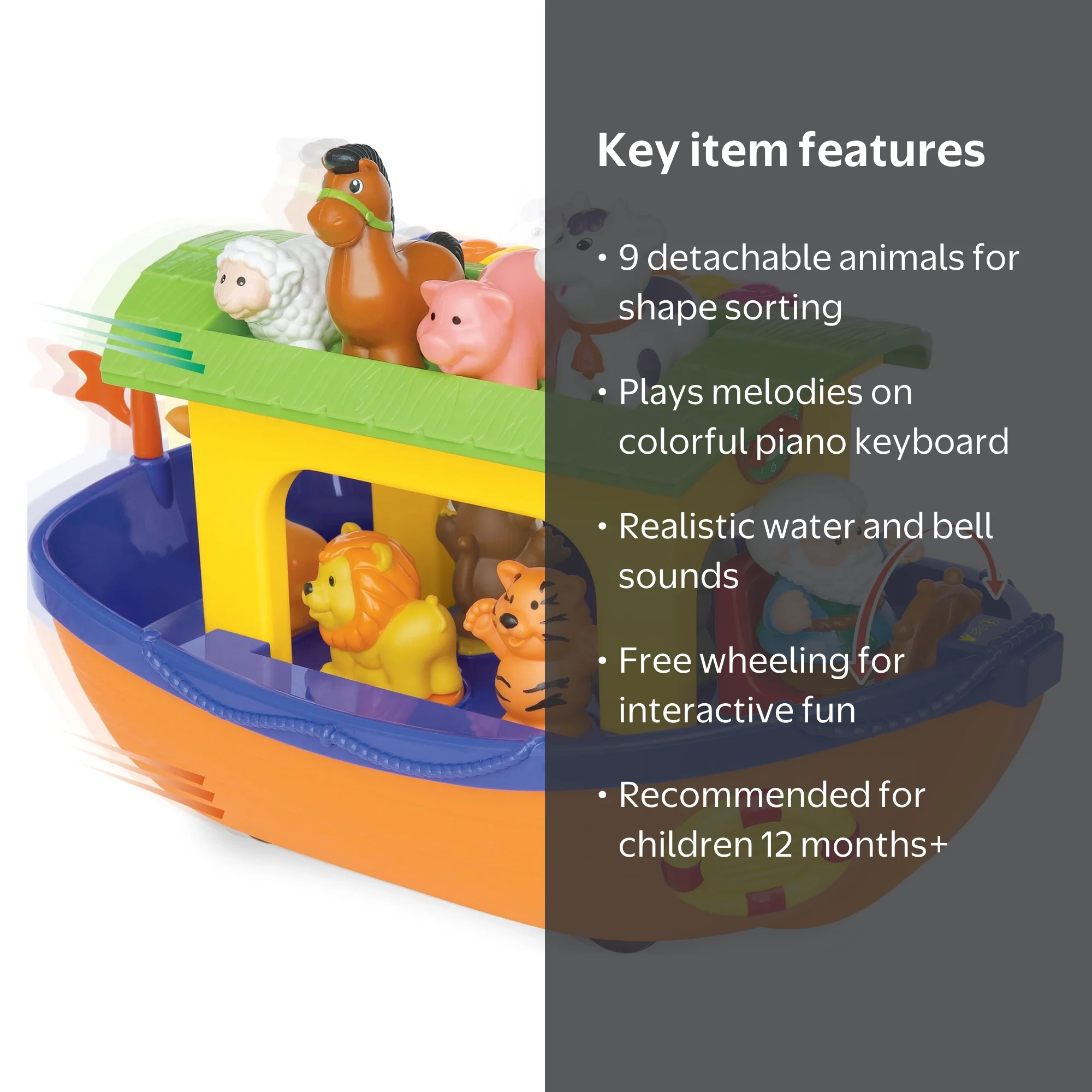 Kiddieland Noahs Ark Set - Ideal for Indoor Playgrounds - Walmart