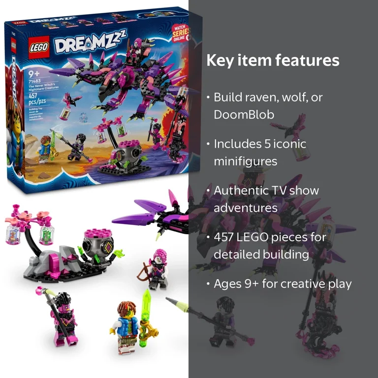 LEGO DREAMZzz The Never Witch's Nightmare Creatures, 71483, 457