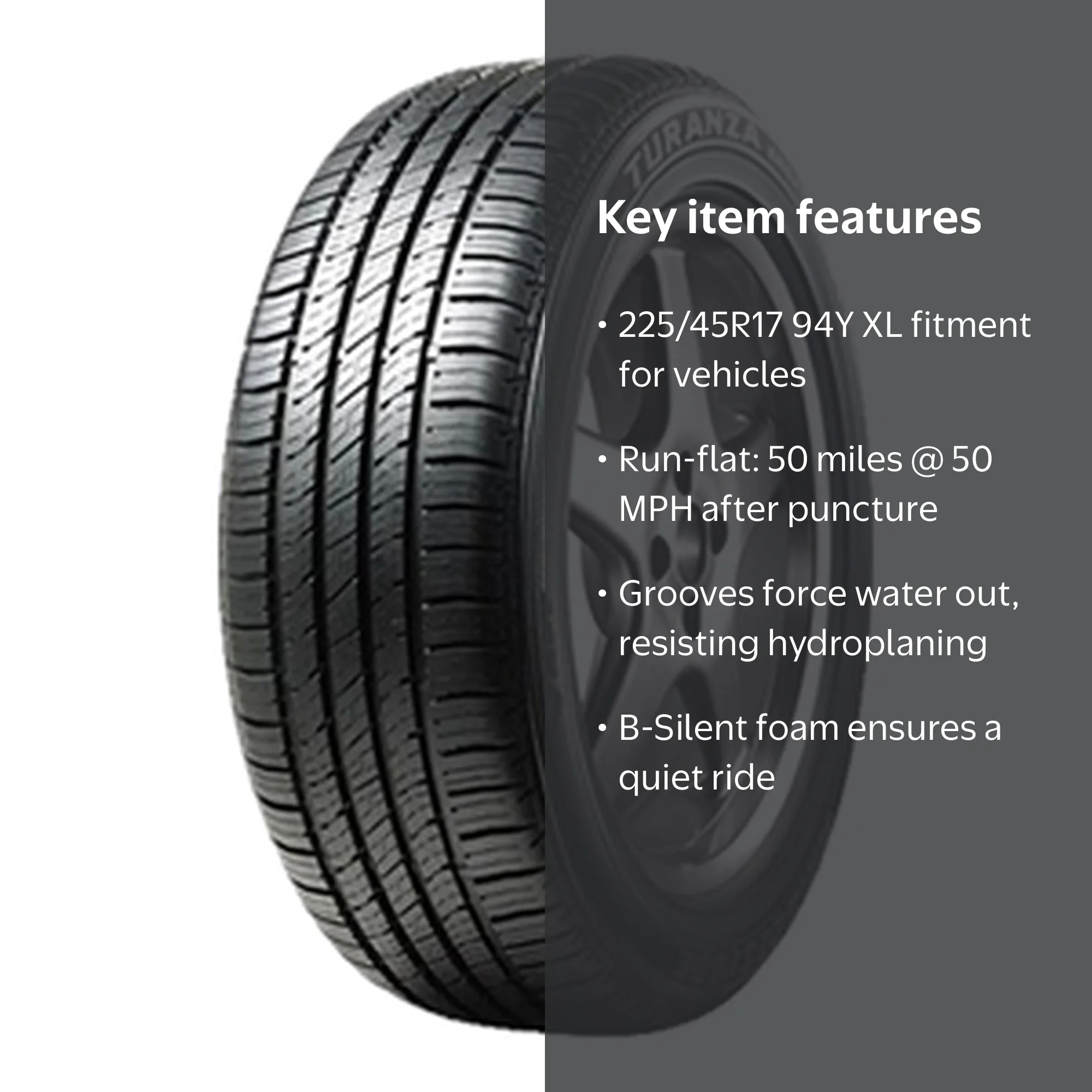 Bridgestone Turanza T005 RFT UHP Summer 225/45R17 94Y XL Passenger