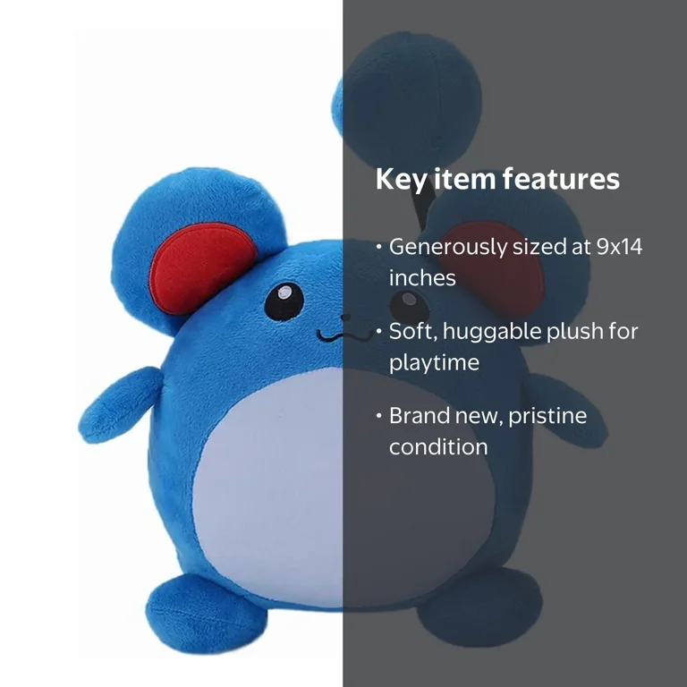 Pokemon Marill Plush 9