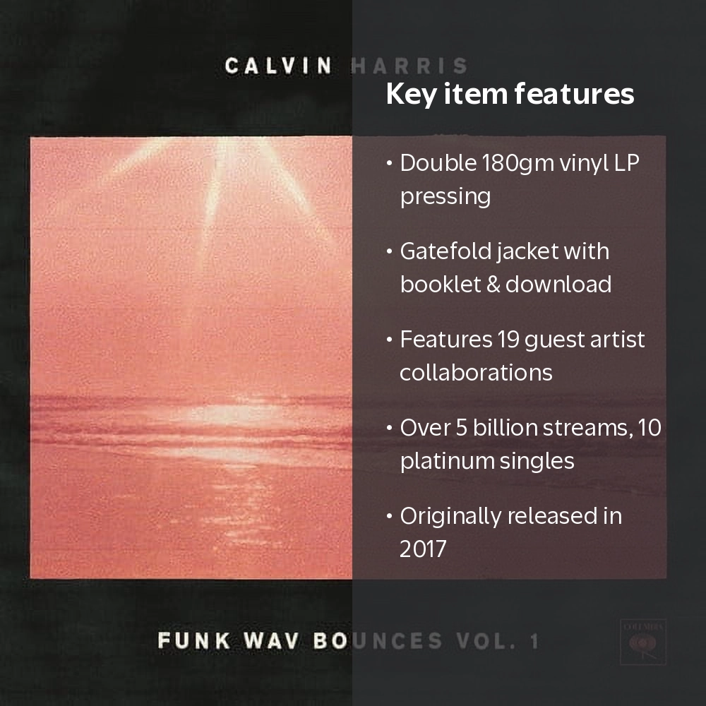 Calvin Harris, Funk Wav Bounces, Vol. 1, Vinyl Record - Walmart.com