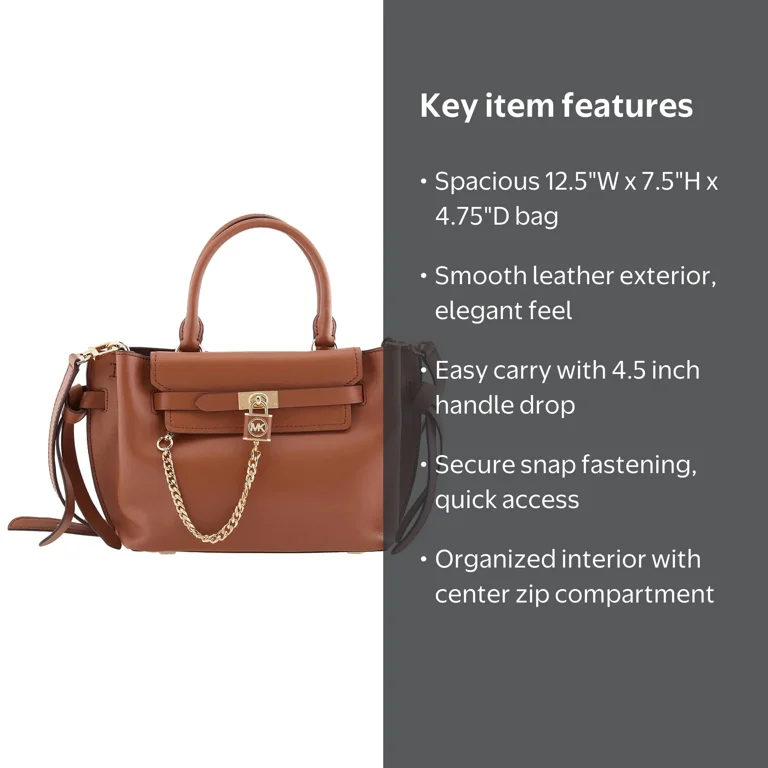 Michael Kors Ladies Luggage Hamilton Legacy Small Leather Belted