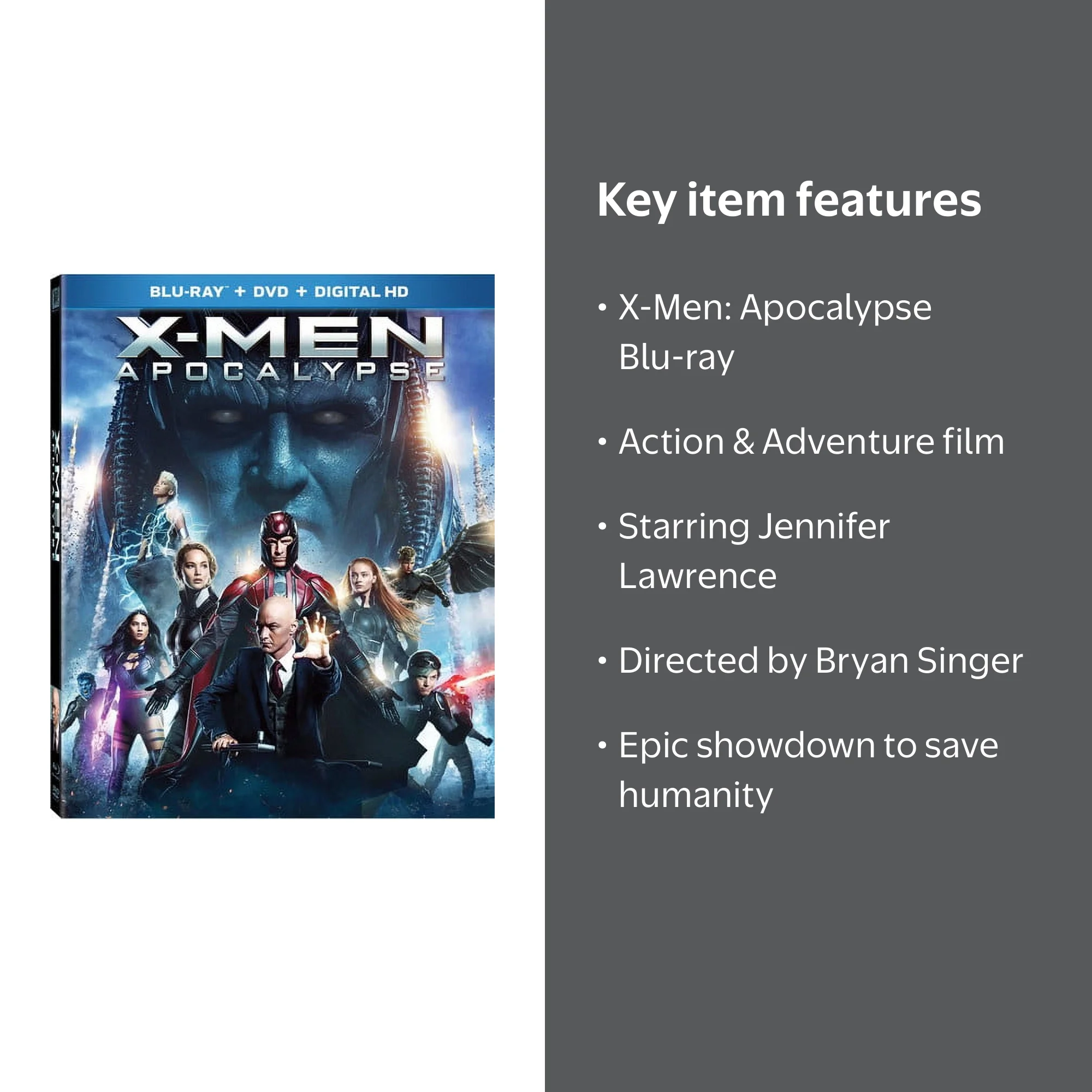 X-Men: Apocalypse (Blu-ray) - Walmart.com