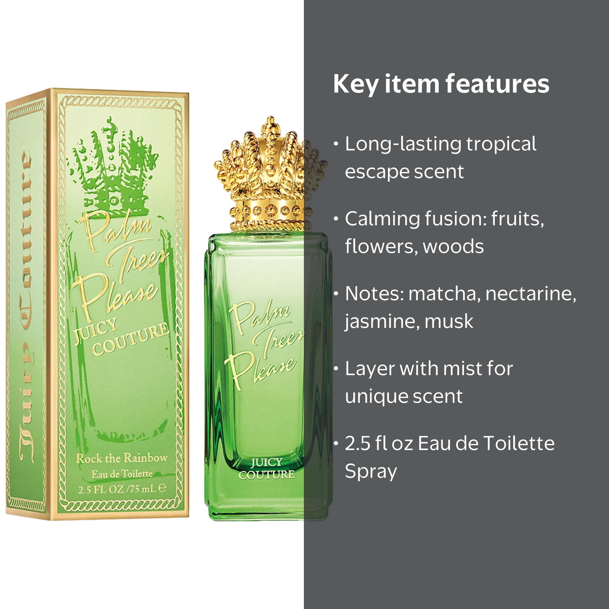 Juicy Couture, Eau de Toilette Spray, 2.5 fl oz, Palm Trees Please