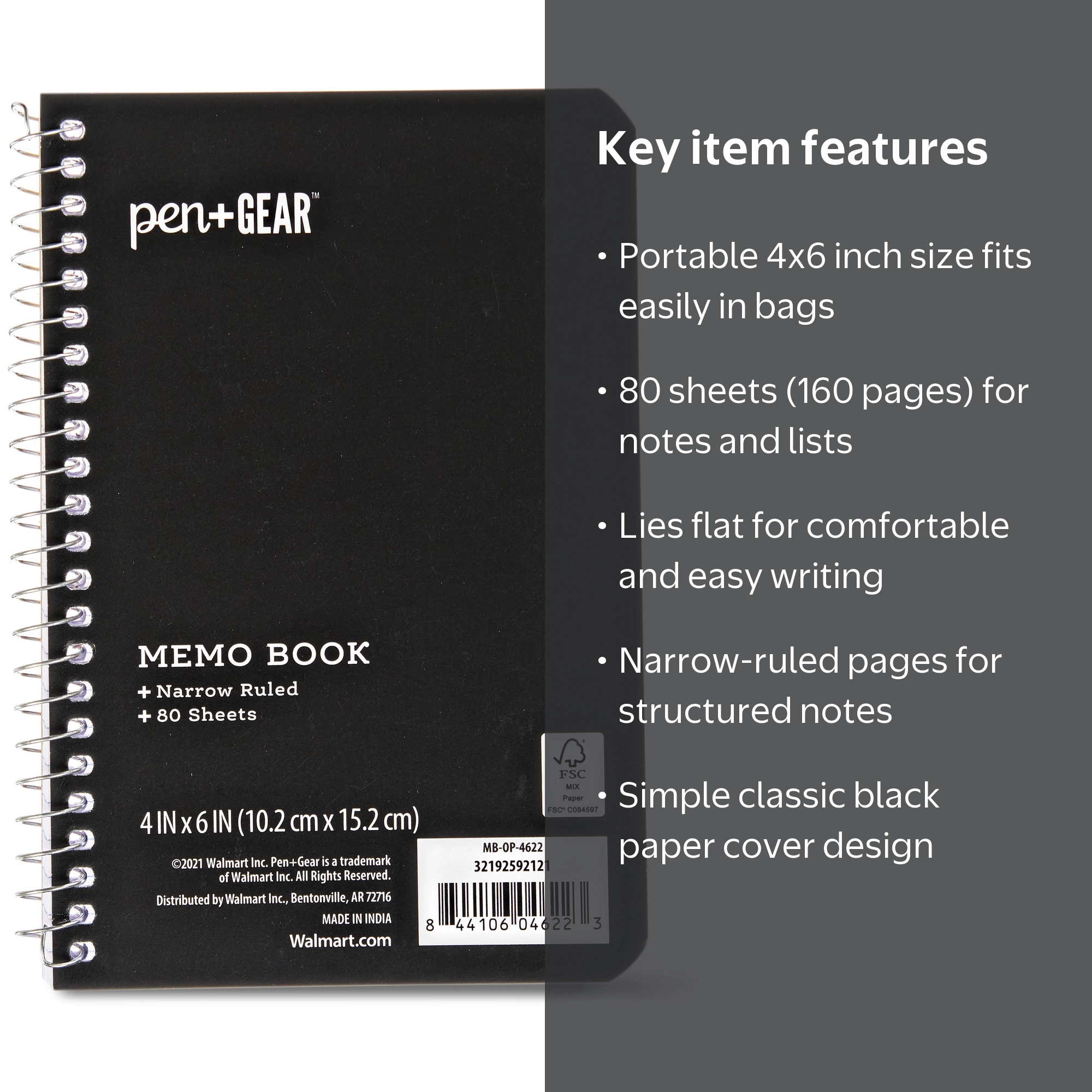 Pen+Gear Memo Book - Art pads for art stores - Walmart Business