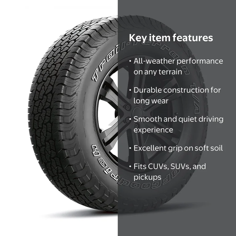 BFGoodrich Trail-Terrain T/A 255/65-18 111 T Tire - Walmart.com
