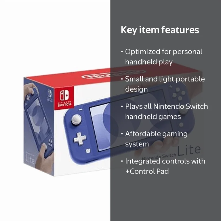 Nintendo Switch Lite - Blue, Handheld Game Console - Walmart.com
