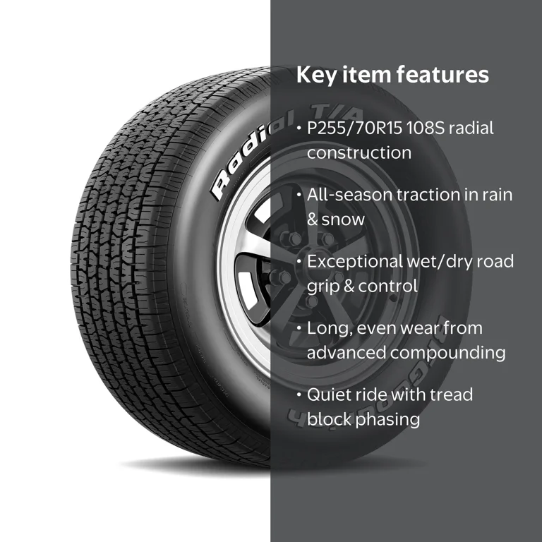 BFGoodrich Radial T/A All-Season P255/70R15 108S Tire - Walmart.com