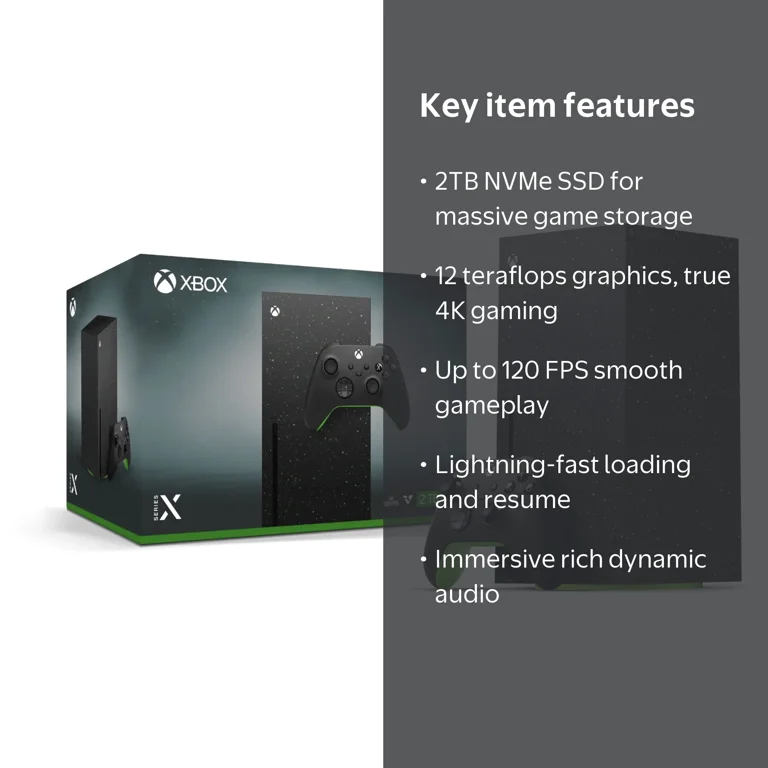 Microsoft Xbox Series X 2TB Video Game Console - Galaxy Black