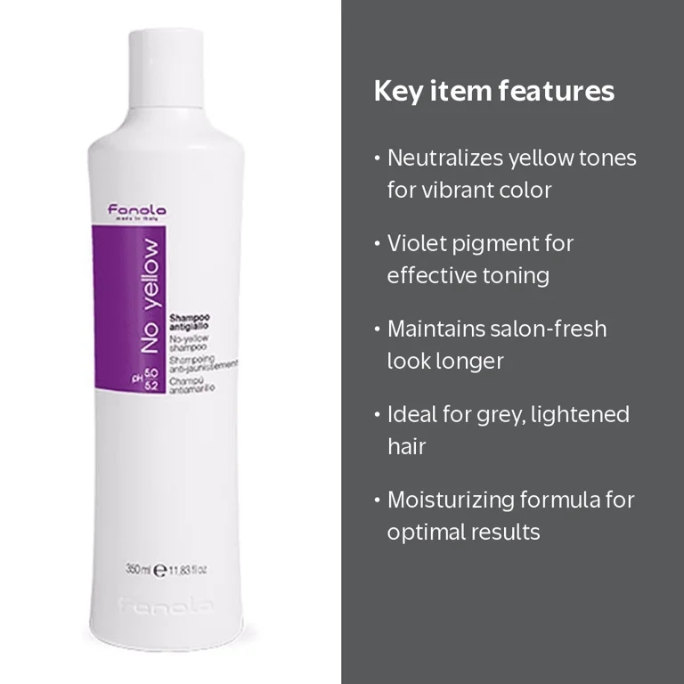 Fanola, Hair Lightened, No Yellow Mask, 11.83 oz, Purple - Walmart.com